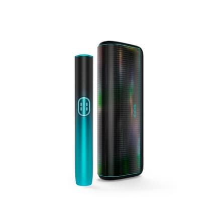 IQOS Iluma i Prime Anniversary edition - чёрно-бирюзовый градиент
