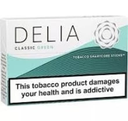 Стики Delia Classic green - табак с ментолом (блок - 10 пачек)