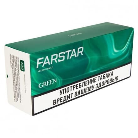 Стики Farstar Green - табак с ментолом (блок - 10 пачек)