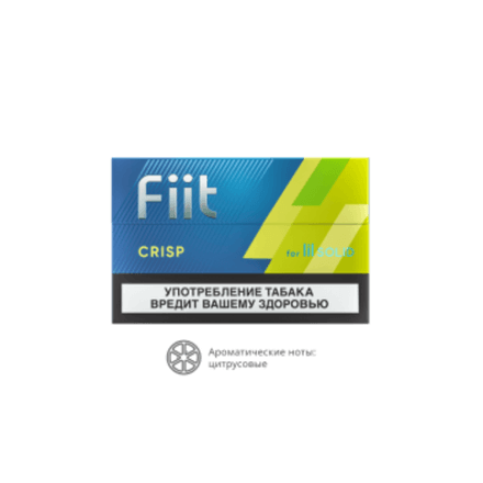 Стики Fiit Crisp - мягкий табак с ментолом и цитрусом (Казахстан) (блок - 10 пачек)
