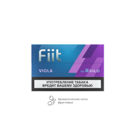 Стики Fiit Viola - табак с ментолом и лесными ягодами (Казахстан) (блок - 10 пачек)