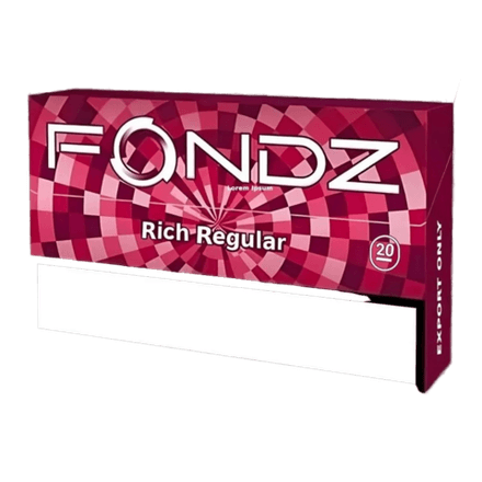 Стики Fondz Rich regular - классический табак (Индонезия) (блок - 10 пачек)
