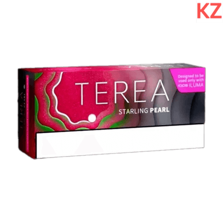 Стики Terea Starling pearl табак с клубникой, базиликом и ментолом с кнопкой (Казахстан) (блок - 10 пачек)