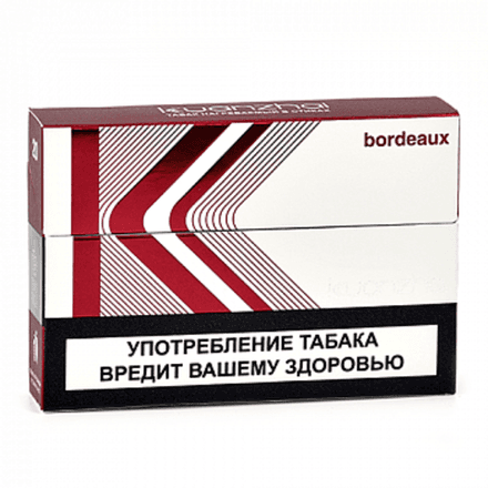 Стики Kuanzhai Bordeaux - табак с миндалём (блок - 10 пачек)