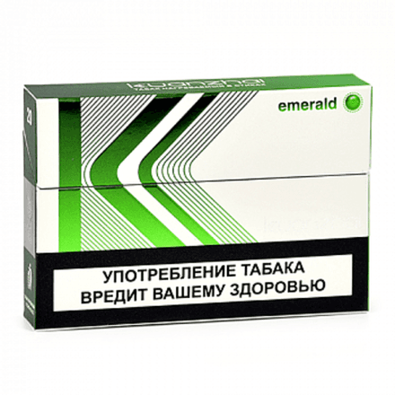 Стики Kuanzhai Emerald click - табак с мятной капсулой (блок - 10 пачек)
