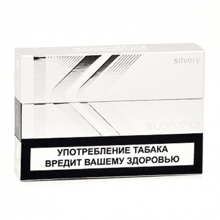 Стики Kuanzhai Silvery - лёгкий табак (блок - 10 пачек)