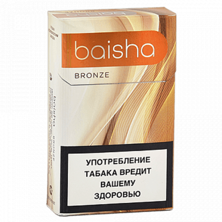 Стики Baisha Bronze - сигарный табак c капсулой (блок - 10 пачек)