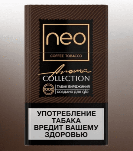 Стики Neo Demi Кофе тобакко (Coffee tobacco) - табак Вирджиния с чёрным кофе (блок - 10 пачек)